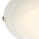 30Cm Diam Flush(Glass White)