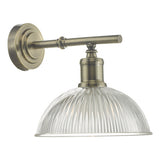 DAR0775 Wall Light Antique Brass & Glass