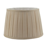 Taupe Faux Silk Tapered Drum Shade 40Cm