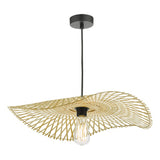 DEJ6529 Easy Fit Pendant Natural Rattan