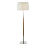 DET4946 Floor Lamp Satin Nickel Walnut Detail Base Only