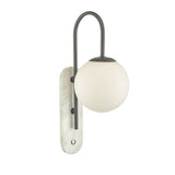 Bathroom Wall Light Marble Opal Glass Ip44