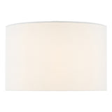 DIM152 White Linen Drum Shade 38Cm