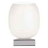 DIN412 Touch Table Lamp Polished Chrome White Glass