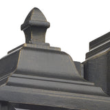 Outdoor Wall Light Black/Gold Glass Ip44