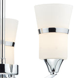 3 Light Semi Flush Polished Chrome Led