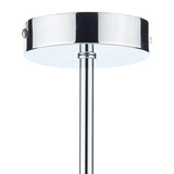 5 Light Semi Flush Polished Chrome Led