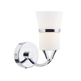 DUB0750-LED 2 Light Wall Light Polished Chrome Opal Glass