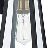 Outdoor Wall Light Black Glass Ip43