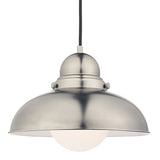 1 Light Pendant Antique Chrome