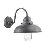DYN0737 Outdoor Wall Light Aged Iron Glass Ip44