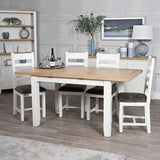 EA-12BET-W 1.2m Butterfly Extending Table