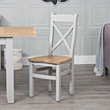 EA-CBCW-G Cross Back Chair Wooden Seat