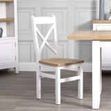 EA-CBCW-W Cross Back Chair Wooden Seat