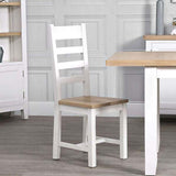 EA-CH-W Ladder Back Chair Wooden Seat