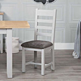 EA-CHF-G Ladder Back Chair Fabric Seat
