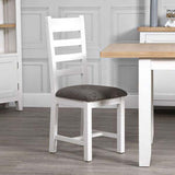 EA-CHF-W Ladder Back Chair Fabric Seat