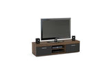 TV Unit Walnut & Black