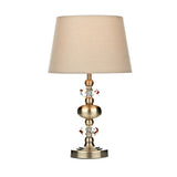 EDI4175 Touch Table Lamp Antique Brass Complete With Shade