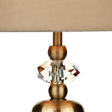 Touch Table Lamp Antique Brass Complete With Shade