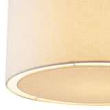 Non Elec Pendant Cream Laser Cut