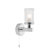 ELB0750 Bathroom Wall Light Polished Chrome Glass Ip44