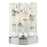 ELF4150 Touch Table Lamp Polished Chrome With Ribbed Glass