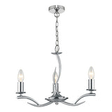 ELK0346 3 Light Pendant Satin Chrome