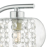 Wall Light Polished Chrome & Glass
