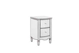 ELY2BSMIRV2 2 Drawer Bedside White