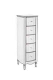 ELY5NCMIRV2 5 Drawer Narrow Chest White