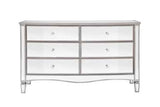 6 Drawer Wide Chest White