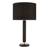 EMA4254 Table Lamp Black Aged Gold Base Only