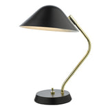 ERN4122 Task Table Lamp Polished Brass Satin Black