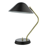 Task Table Lamp Polished Brass Satin Black