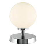 ESB4150-02 Touch Table Lamp Polished Chrome With Opal Glass