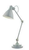 EUN4239 Task Table Lamp Grey & Satin Nickel