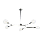 EUP0539 5 Light Pendant Black