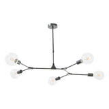 5 Light Pendant Black