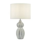 EVI4223-S1124 Table Lamp White Ceramic Blue Ceramic With Shade