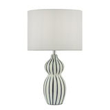 Table Lamp White Ceramic Blue Ceramic With Shade