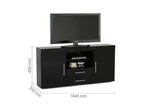 EDG2SBBLK 2 Door 2 Drawer Sideboard Black
