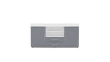 2 Door 2 Drawer Sideboard White & Grey