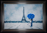 Eiffel Tower Snowy Kiss
