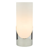 FAR4250 Touch Table Lamp Polished Chrome Opal Glass