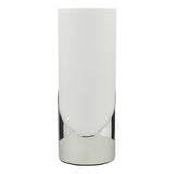 Touch Table Lamp Polished Chrome Opal Glass