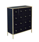 FENMCMIR Merchant Chest Black & Gold