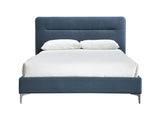 King Bed Steel Blue