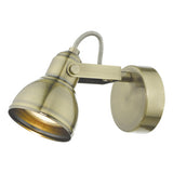 FOT0775 Single Wall Spotlight Antique Brass