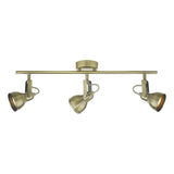 FOT7375 3 Light Bar Spotlight Antique Brass